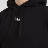 Felpa uomo con cappuccio nera A09856 0BMBJ9XX DIESEL 