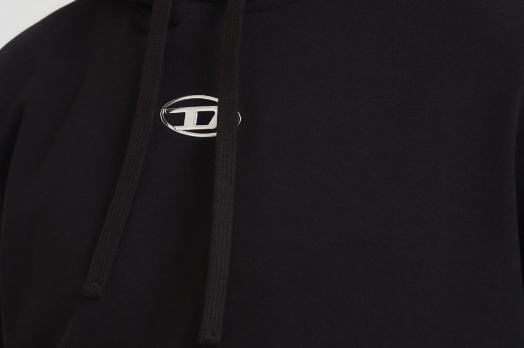 Felpa uomo con cappuccio nera A09856 0BMBJ9XX DIESEL 