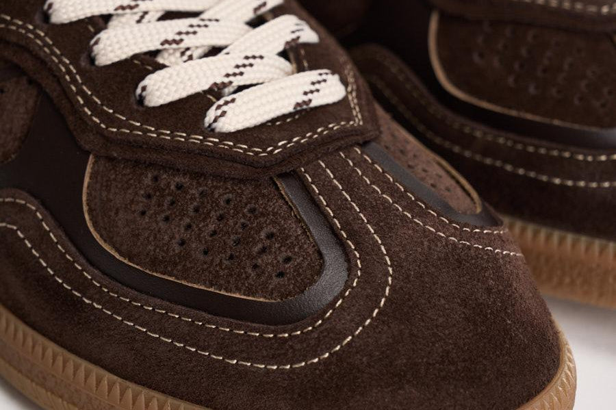 Sneakers donna in suede marrone S100471 52 ALOHAS 