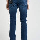 Jeans uomo skinny in denim blu EM000121 AF22800MB002 EMPORIO ARMANI 