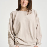 Felpa donna Sauria avorio SW0149FA D1M01E90BE MARANT ETOILE 