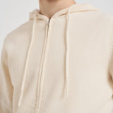 Felpa in maglia con cappuccio bianca LAMBSWL 10 MC2 SAINT BARTH 