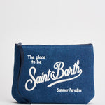 Pochette donna Aline in denim blu ALINEDENIM 00436L MC2 SAINT BARTH 