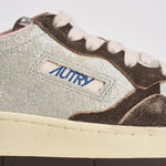 Sneakers donna Medalist Low argento e marrone AULW YB02 AUTRY 