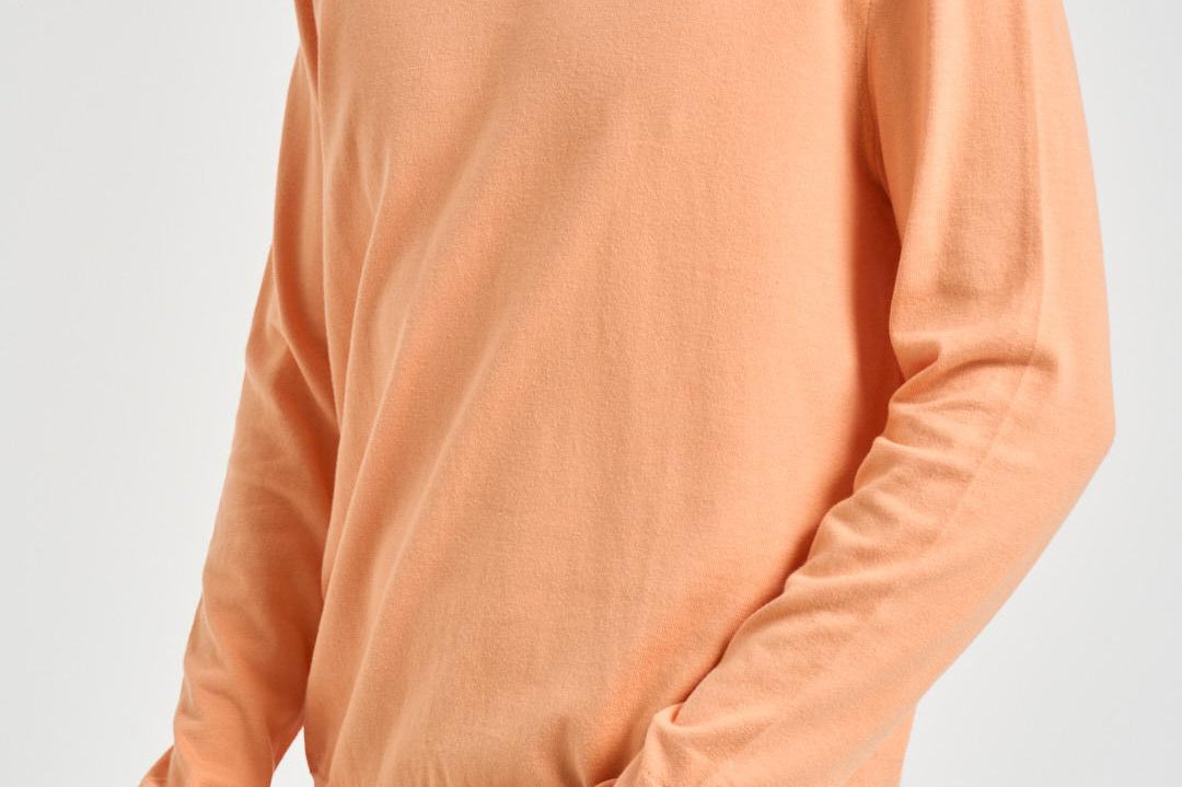 Maglia uomo girocollo arancione pastello 710890558 514 RALPH LAUREN 