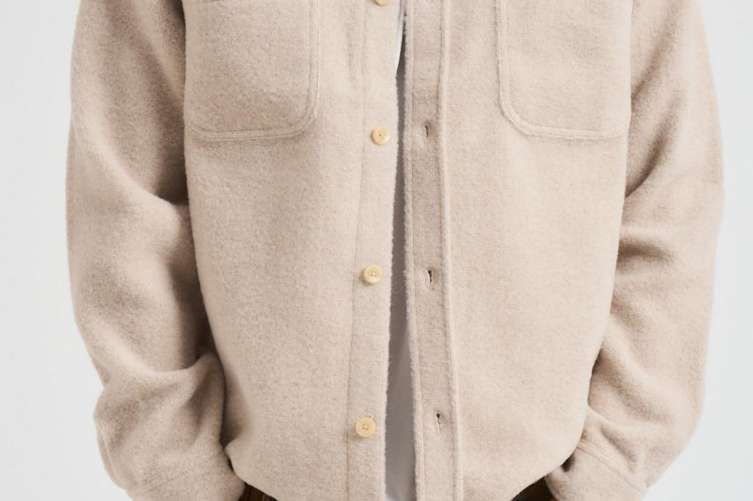 Camicia Lennon Bouclé avorio uomo 1000547 215 LES DEUX 