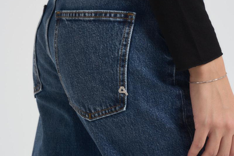 Jeans donna regular in denim scuro 452P515 07NAVYBLUE CYCLE 