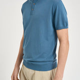 Polo uomo in maglia celeste carta zucchero M060526 255 ACCADEMIE TESSILI 