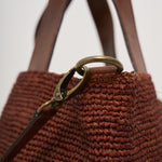 IBELIV Borsa donna Mirozy a mano in rafia MIROZY WOOD IBELIV 