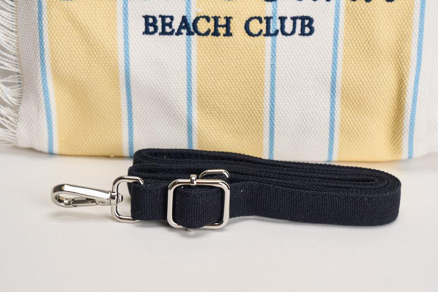 Borsa donna colette a righe gialla e bianca COLETTE 02600L MC2 SAINT BARTH 