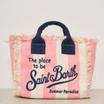 Borsa donna Vanity Mini a righe rosa VANITYMINI 03301H MC2 SAINT BARTH 