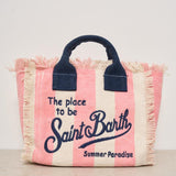 Borsa donna Vanity Mini a righe rosa VANITYMINI 03301H MC2 SAINT BARTH 