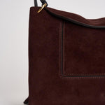 Borsa donna "Penelope" Slouch in suede bordeaux 000148 ACAISUEDE WANDLER 