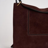 Borsa donna "Penelope" Slouch in suede bordeaux 000148 ACAISUEDE WANDLER 
