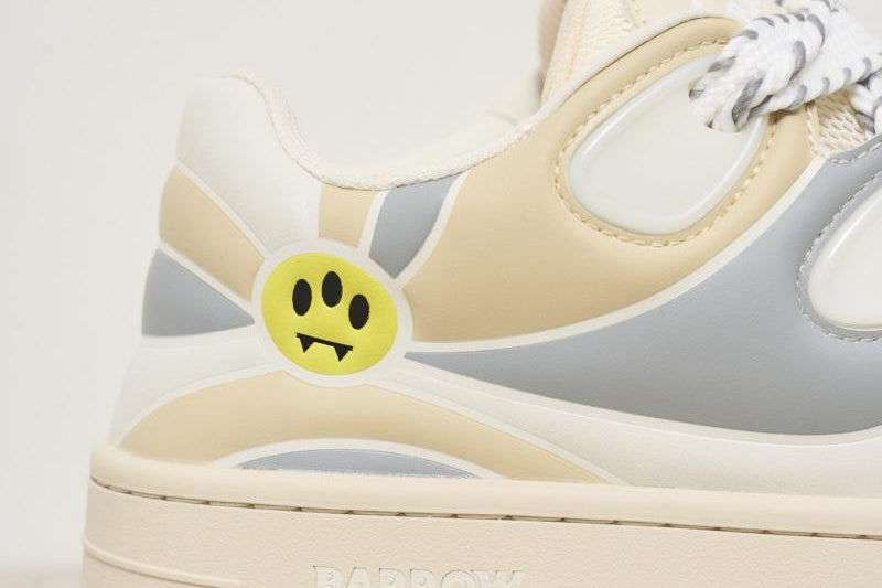 Sneakers uomo bianche e beige ASN172 002/44 BARROW 