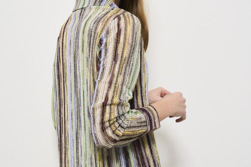 Camicia donna a righe multicolor DS25SJ0C BR002HSM9KS MISSONI 