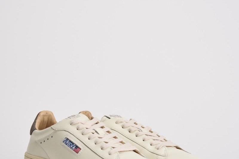 Sneakers uomo Dallas panna e marroni ADLM MR16 AUTRY 