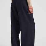 Pantalone donna Jounery gessato blu navy GWP01203 P00209850629 GOLDEN GOOSE 