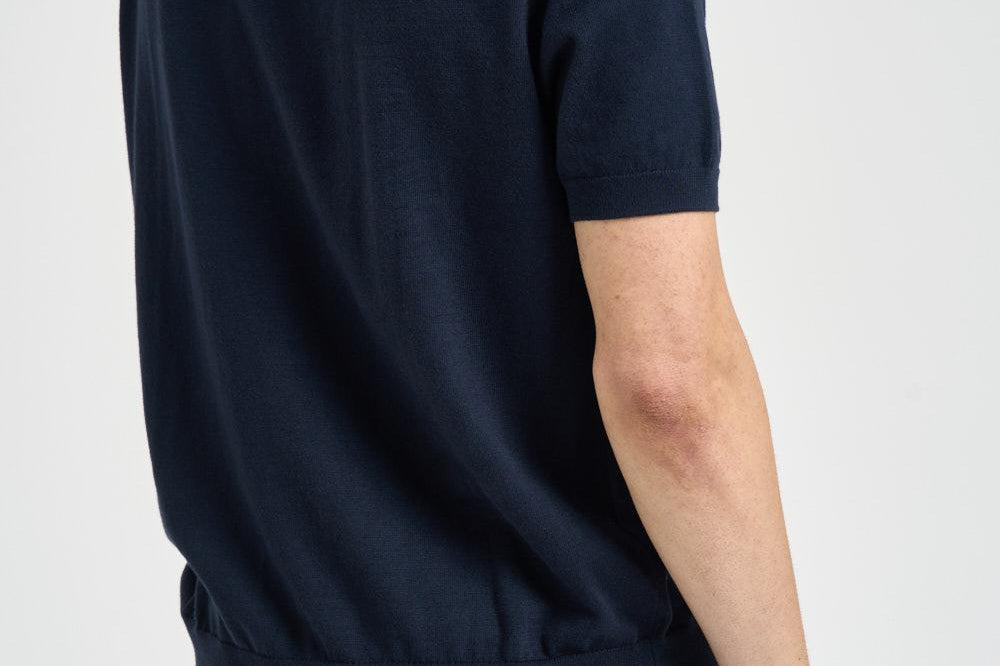 Polo uomo in maglia blu 710980682 001 RALPH LAUREN 