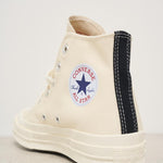 Sneakers Converse donna Chuck 70 panna K129 WHITE COMME DES GARCON PLAY 