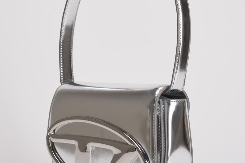 Borsa donna a spalla 1dr argento X08396 PS202H0535 DIESEL 