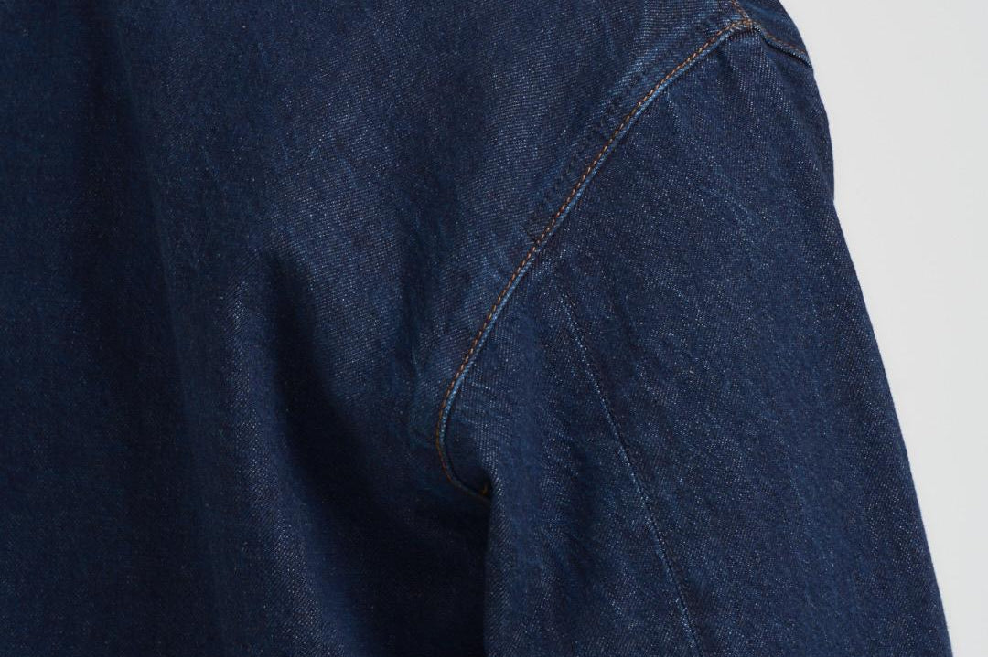 Giacca uomo stile camicia in denim scuro Q100027S00J7 VJ201 STONE ISLAND 