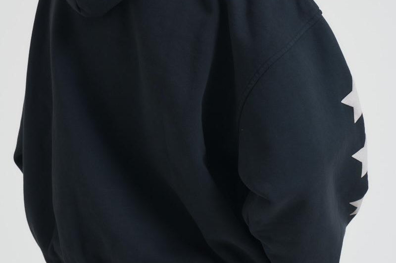Felpa uomo con cappuccio grigia HO10012 VINTAGEBLACK0027 RHUDE 