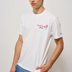 T-shirt uomo bianca con Spritz SPRITZPLEASE 01NEMB MC2 SAINT BARTH 