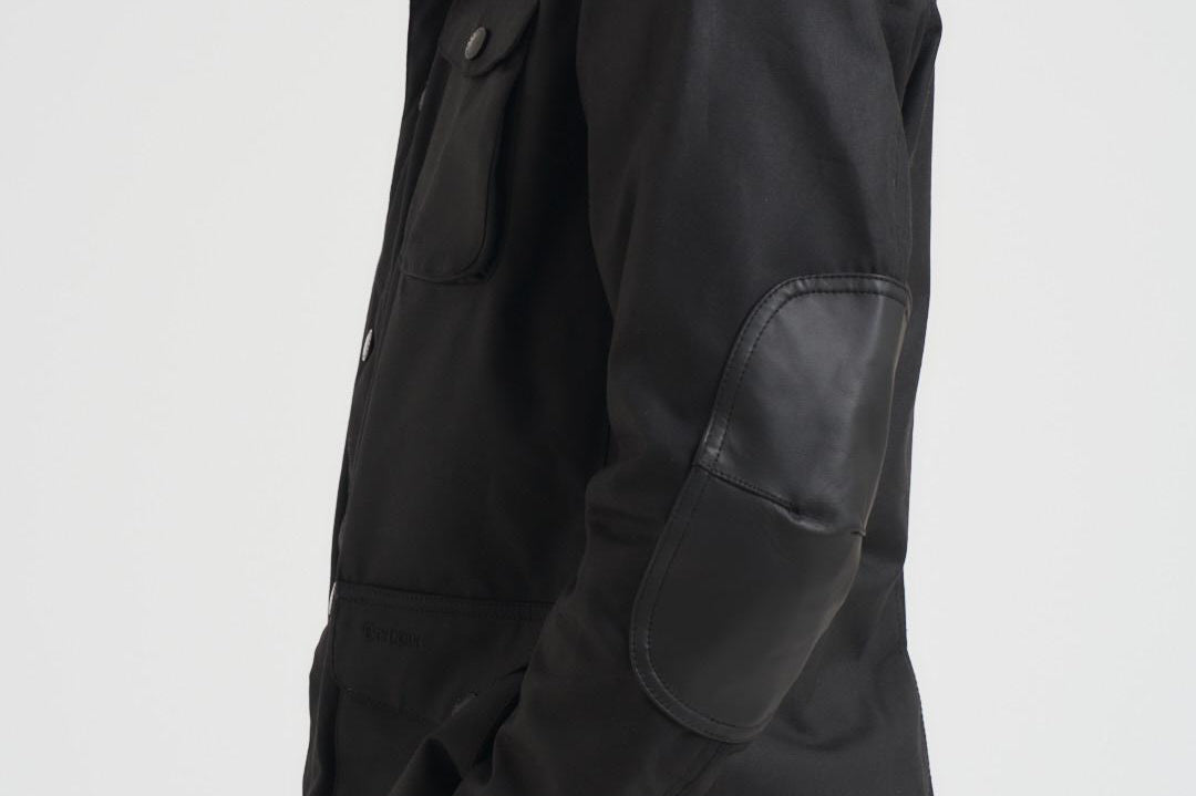 Gicca uomo in cotone cerato Ogston nero MWX0700 BK11 BARBOUR 
