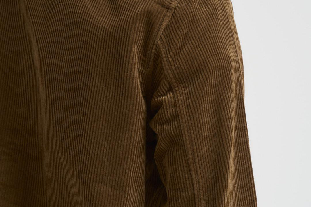 Overshirt uomo in velluto a coste militare 1000541 537 LES DEUX 