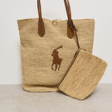 Borsa tote donna in rafia 428923661 006 RALPH LAUREN 
