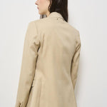 Blazer donna doppiopetto beige GWP00829 P00126715272 GOLDEN GOOSE 