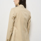 Blazer donna doppiopetto beige GWP00829 P00126715272 GOLDEN GOOSE 