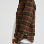 Camicia uomo a quadri marrone 1000546 625 LES DEUX 