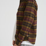 Camicia uomo a quadri marrone 1000546 625 LES DEUX 