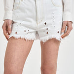Shorts donna Aecia in denim bianco SH0300FA D2H01WHITE ISABEL MARANT 