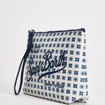 Pochette donna Aline fantasia floreale blu ALINE 00672L MC2 SAINT BARTH 
