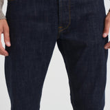Jeans uomo gamba dritta in denim scuro COSMY 2849 TELA GENOVA 