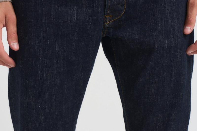Jeans uomo gamba dritta in denim scuro COSMY 2849 TELA GENOVA 
