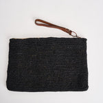 Pochette donna Ampy in rafia nera AMPY BLACK IBELIV 