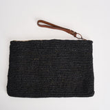 Pochette donna Ampy in rafia nera AMPY BLACK IBELIV 