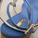 Sandali donna denim blu W46  EMANUELA CARUSO CAPRI 