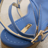 Sandali donna denim blu W46  EMANUELA CARUSO CAPRI 