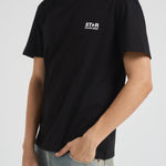 T-shirt uomo con stampa nera GMP01220 P00087980203 GOLDEN GOOSE 