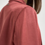 Blazer donna doppiopetto rosso mattone A01214D 01926124 PESERICO 