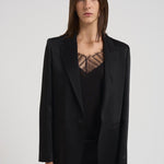 Blazer monopetto donna 14059BIS 8007NERO FORTE FORTE 