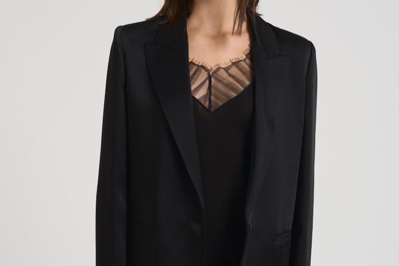 Blazer monopetto donna 14059BIS 8007NERO FORTE FORTE 