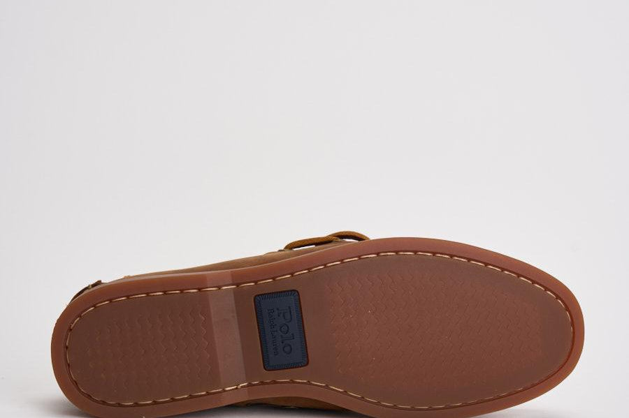 Mocassino uomo in suede marrone 803932219 002 RALPH LAUREN 