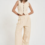 Gilet donna Hida crema HIDA SOFTSEPIA IRO 