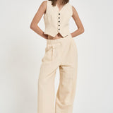 Gilet donna Hida crema HIDA SOFTSEPIA IRO 